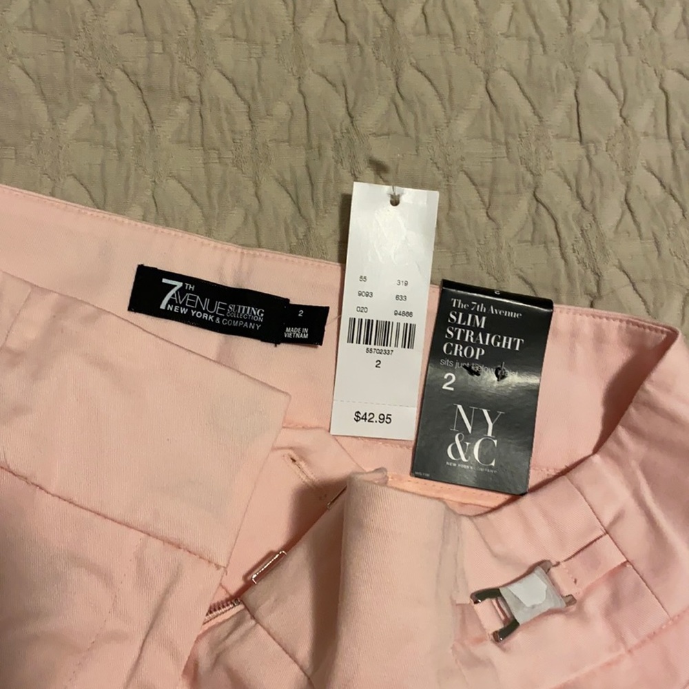 NY&co NEW w/tags Slim Straight Crop size 2 pink